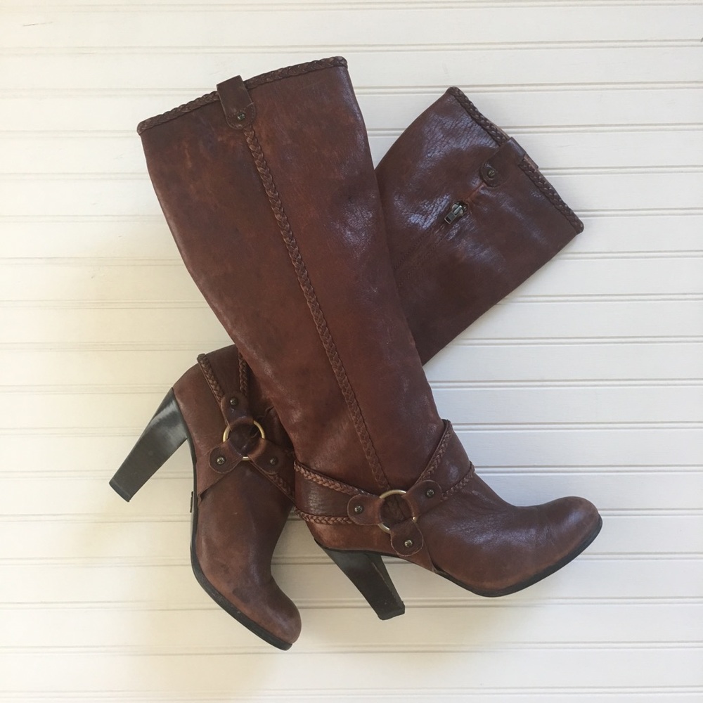 Frye Vicki Tall Harness Boot Size 8.5